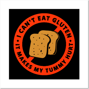 I cant eat gluten Posters and Art